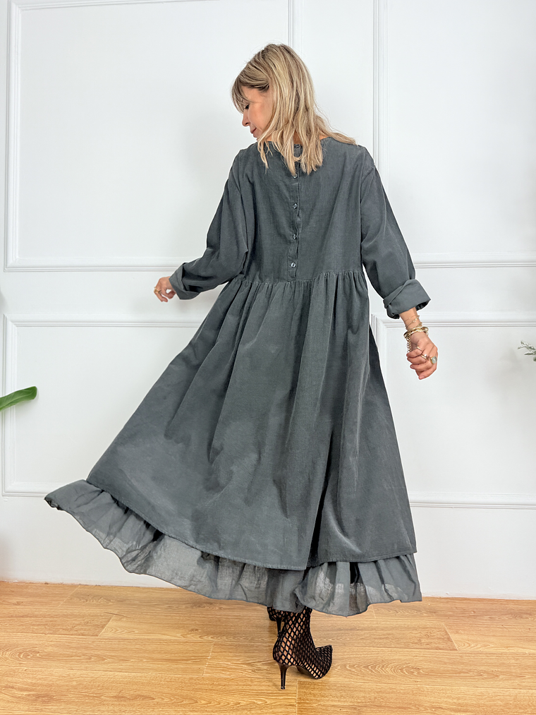 Zayley Dress 82155 Charcoal 3