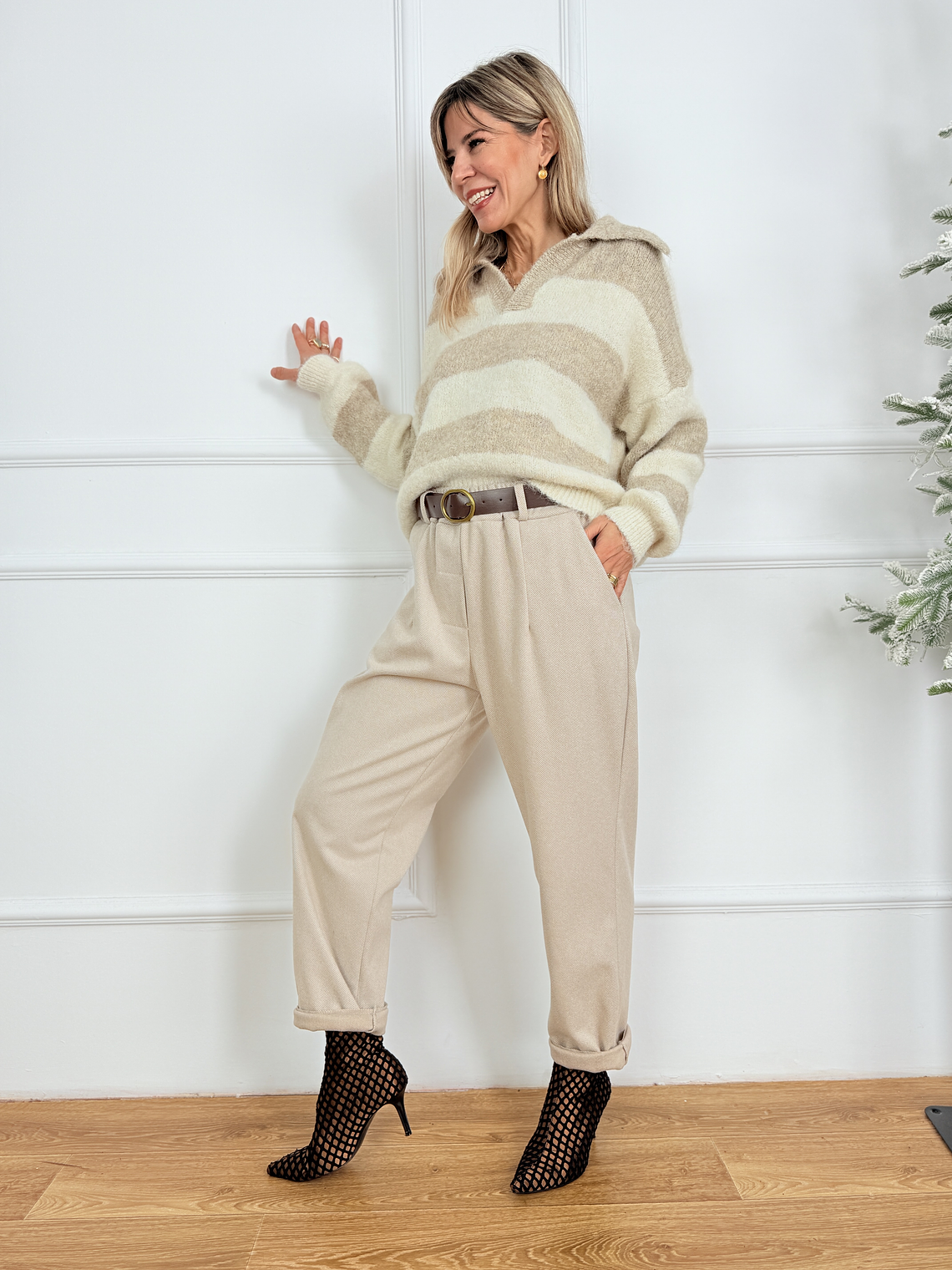 Parker Pants 53659 Beige 2