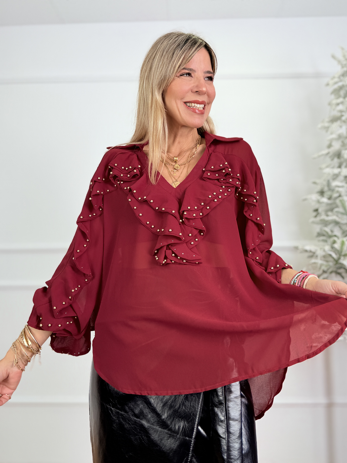 Verdant Shirt  H11592 Ruby Red 2