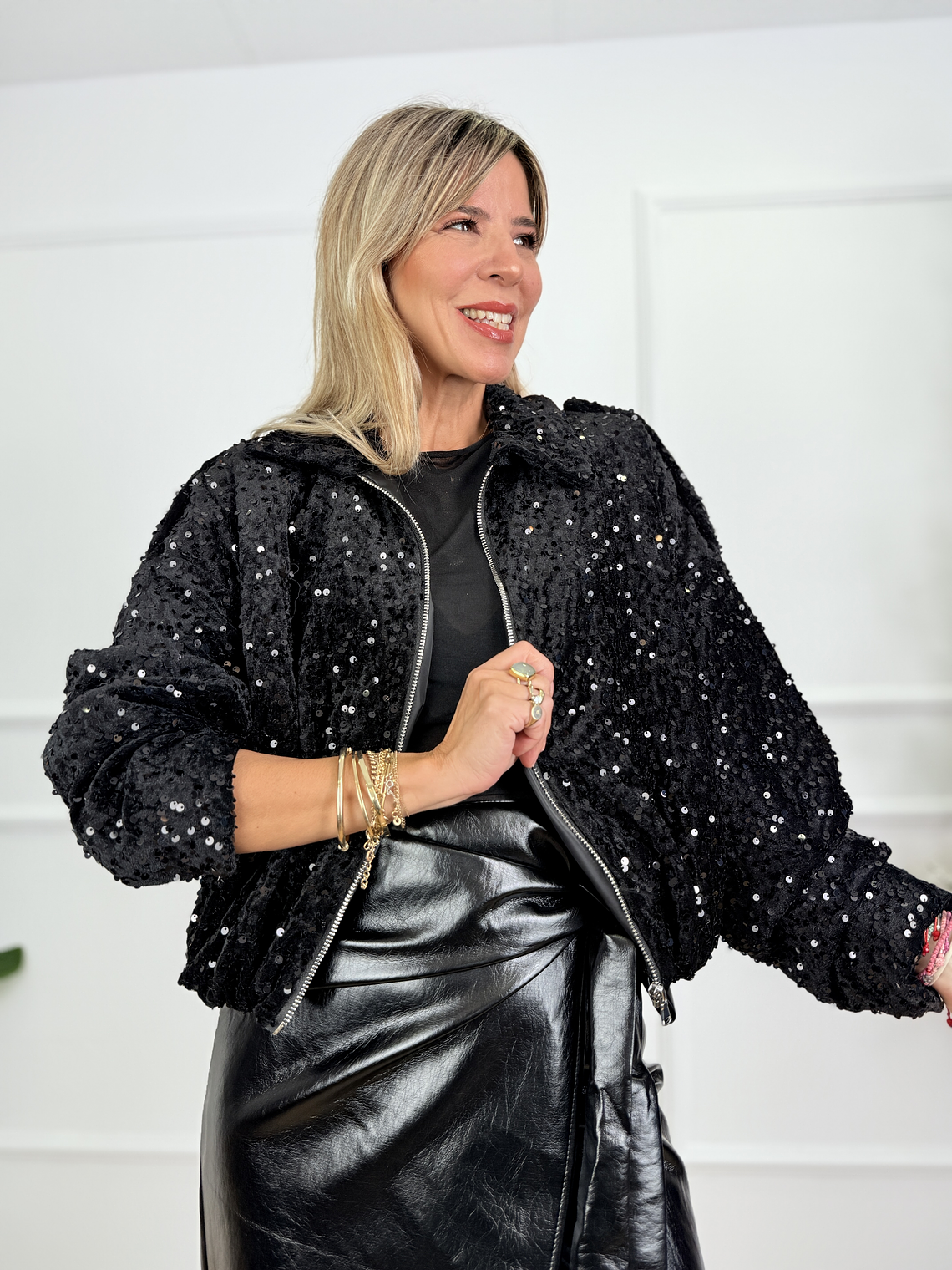 Galaxy Glimmer Bomber 70448 Black 1