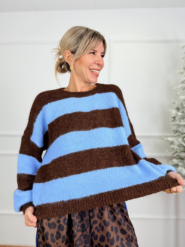 Charlie Sweater 51112 Light Blue  1