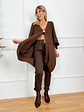 Comfy Drape Cardigan 25070 Brown - thumbnail 1