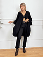 Comfy Drape Cardigan 25070 Black - thumbnail 1