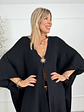 Comfy Drape Cardigan 25070 Black - thumbnail 4