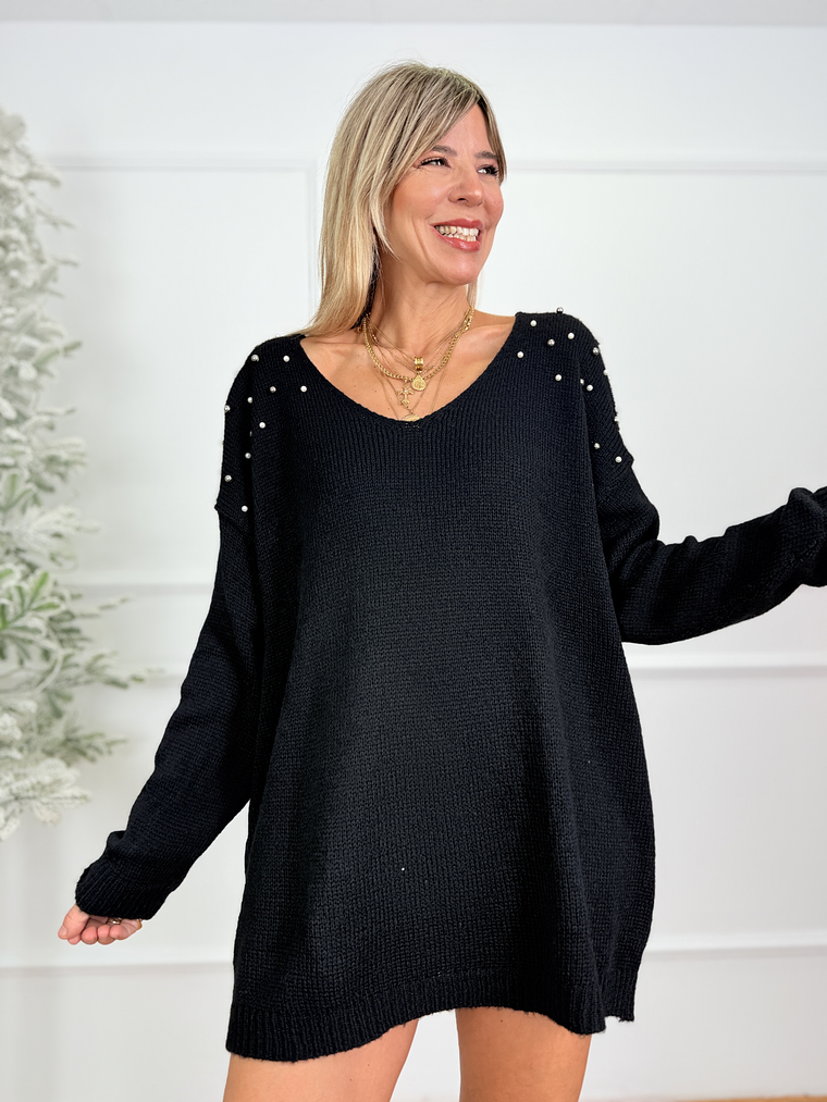 Sweet Pearl Sweater 25051 Black 3