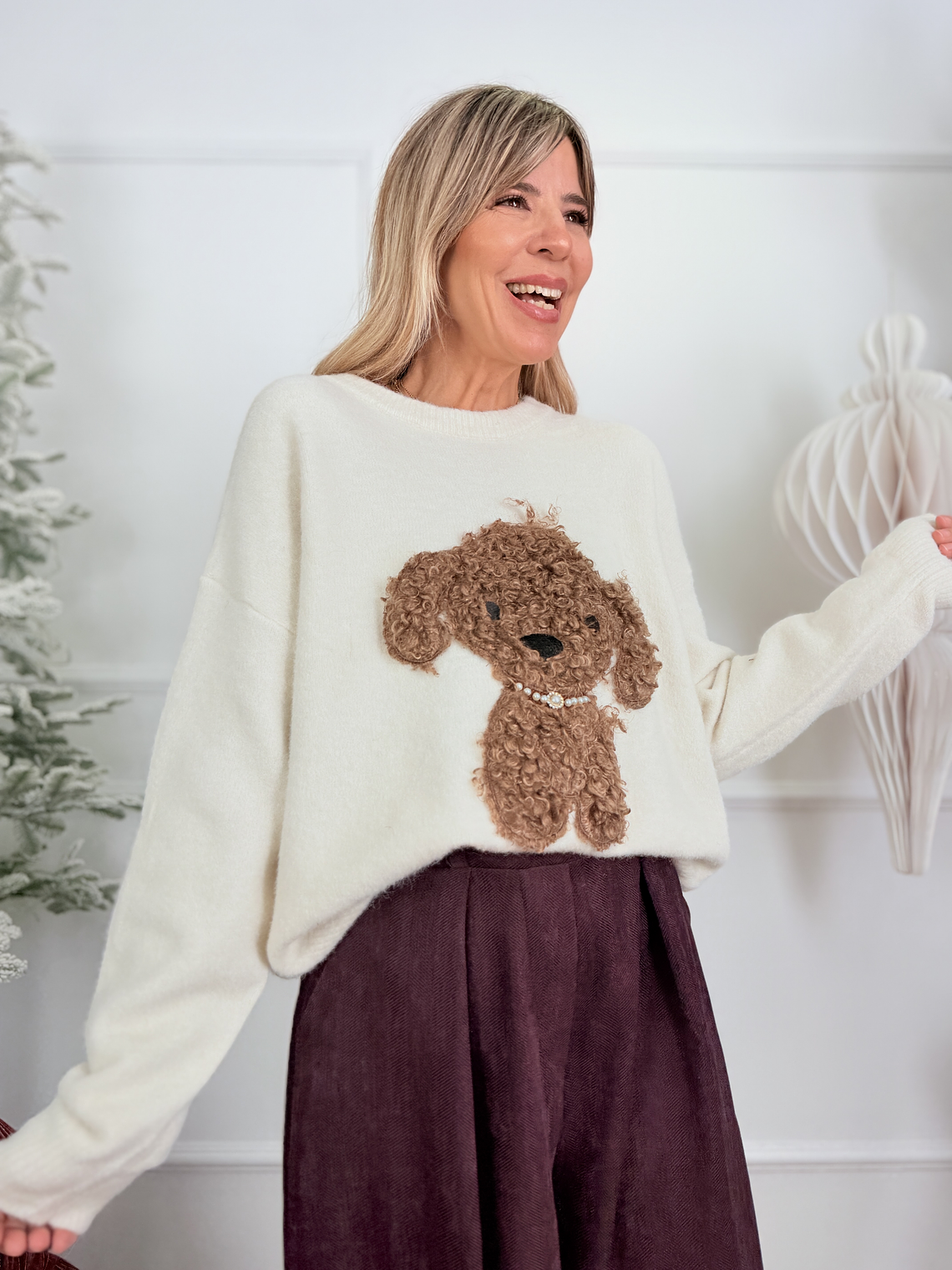 Sunny Sweater 12506 White 1