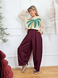 Devon Pants 25799 Burgundy - thumbnail 2