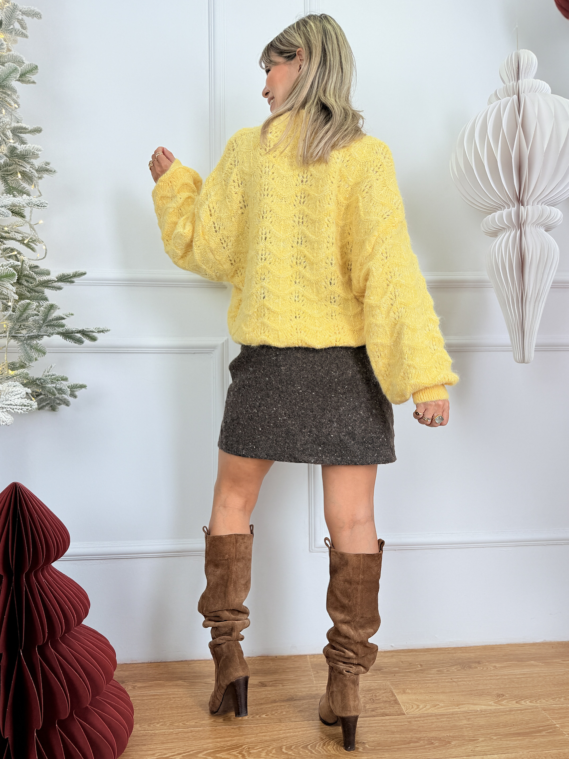 Venice Lace Knit 51097 Yellow 4