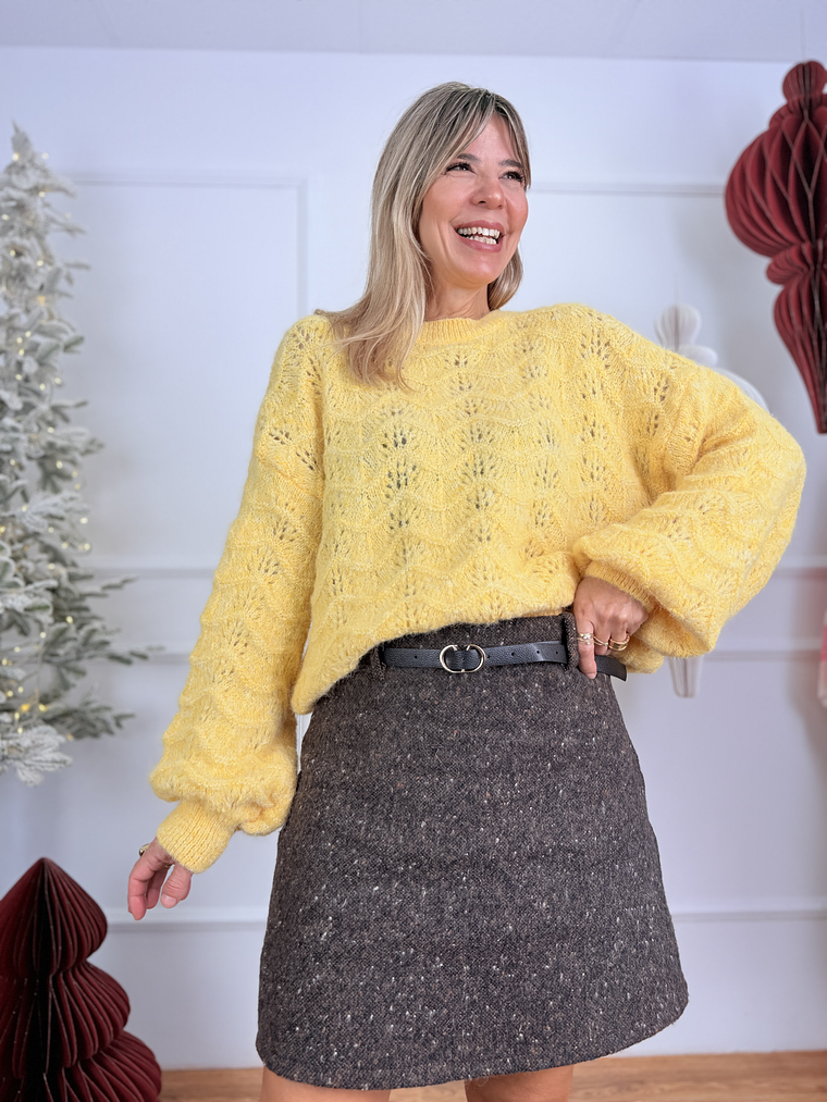 Venice Lace Knit 51097 Yellow 2