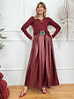Hazel Skirt 13080 Burgundy - thumbnail 1