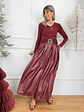 Hazel Skirt 13080 Burgundy - thumbnail 2