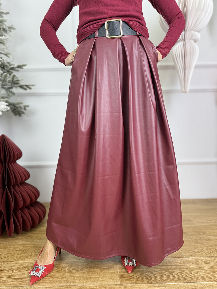 Hazel Skirt 13080 Burgundy 4