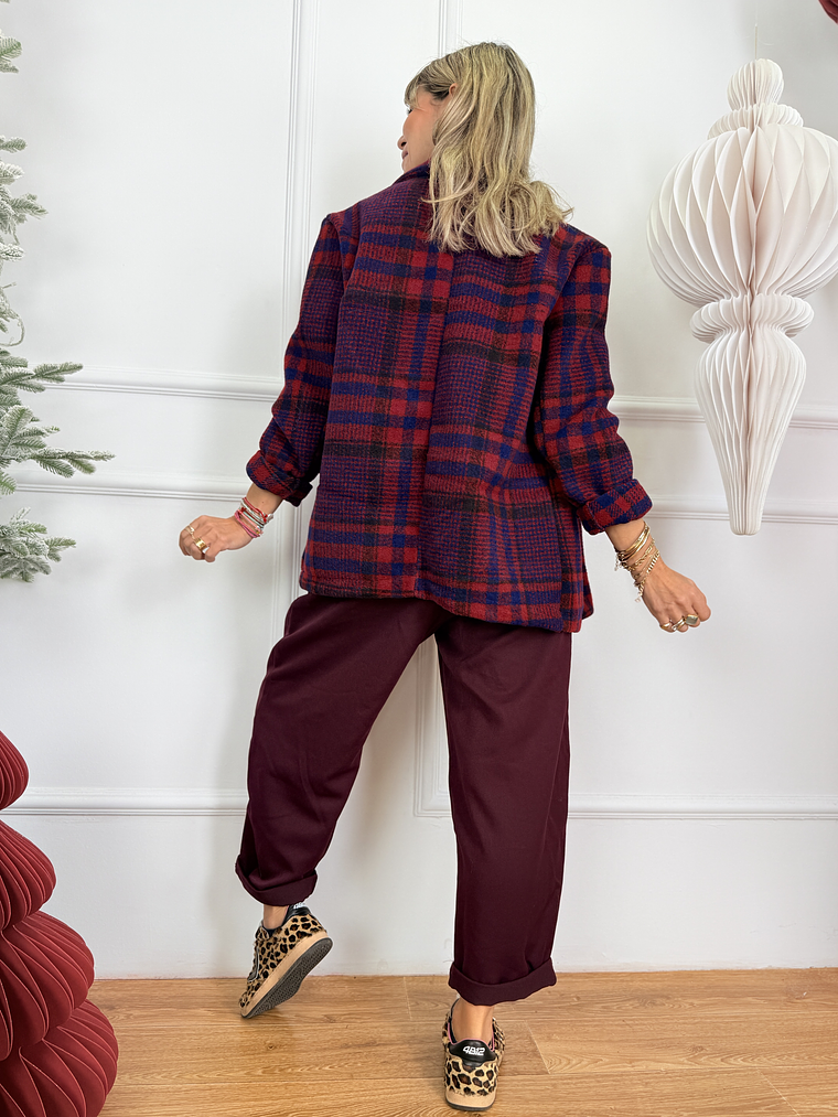 Zilpah Blazer 70584 Red/Blue 4