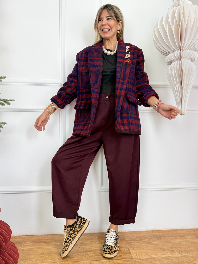 Zilpah Blazer 70584 Red/Blue 2