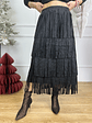 Fringes Skirt L5210 Black  - thumbnail 2