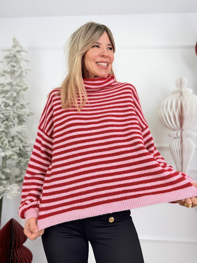 River Roe Knit Pin/Red 51200 1