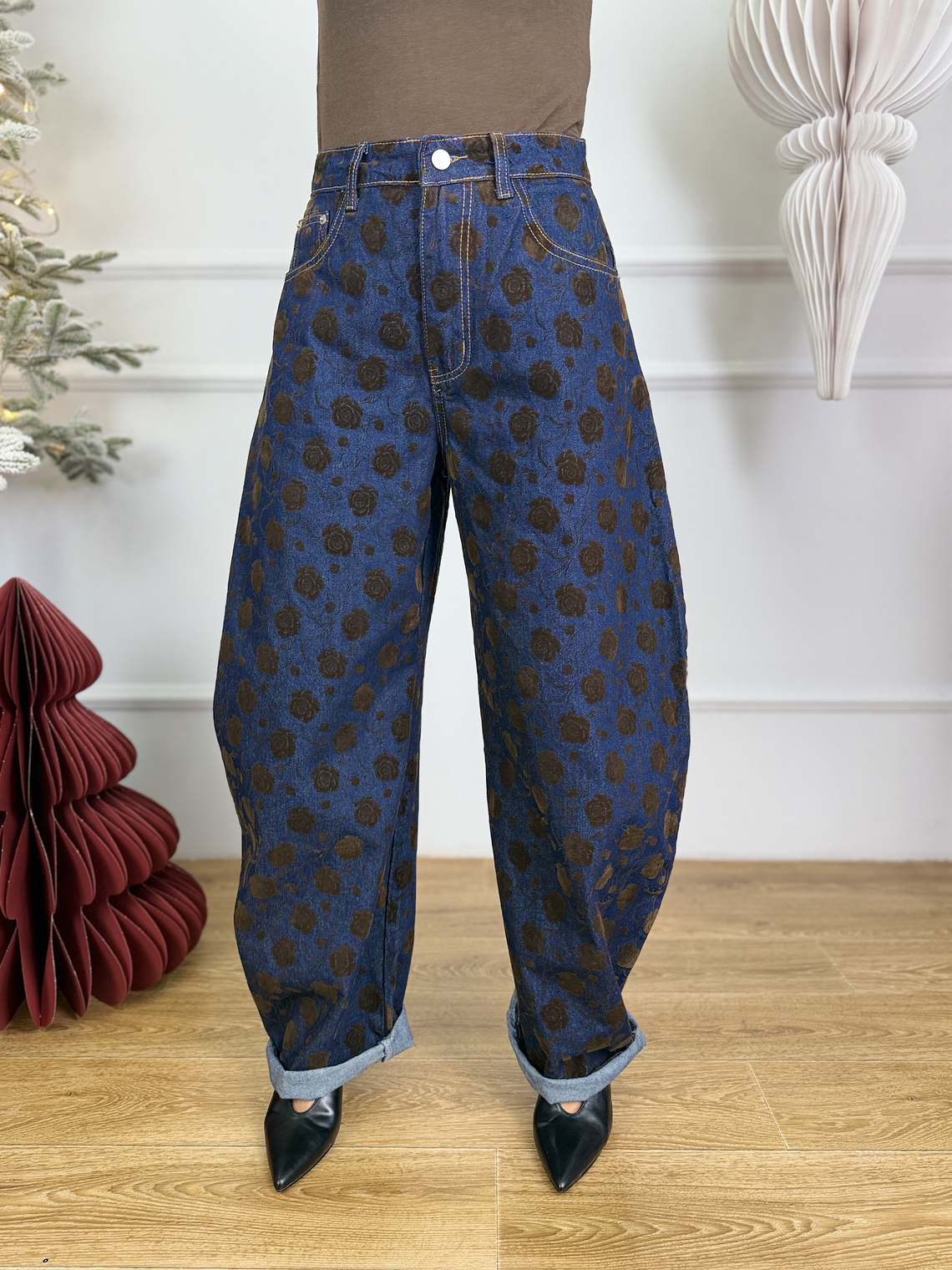 Nyla Roses Jeans P12589 Navy Blue 3
