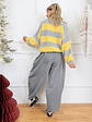 Charlie Sweater 51112 Yellow/Grey - thumbnail 4