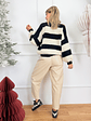 Charlie Sweater 51112 Ivory/Black - thumbnail 4