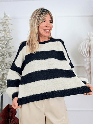 Charlie Sweater 51112 Ivory/Black