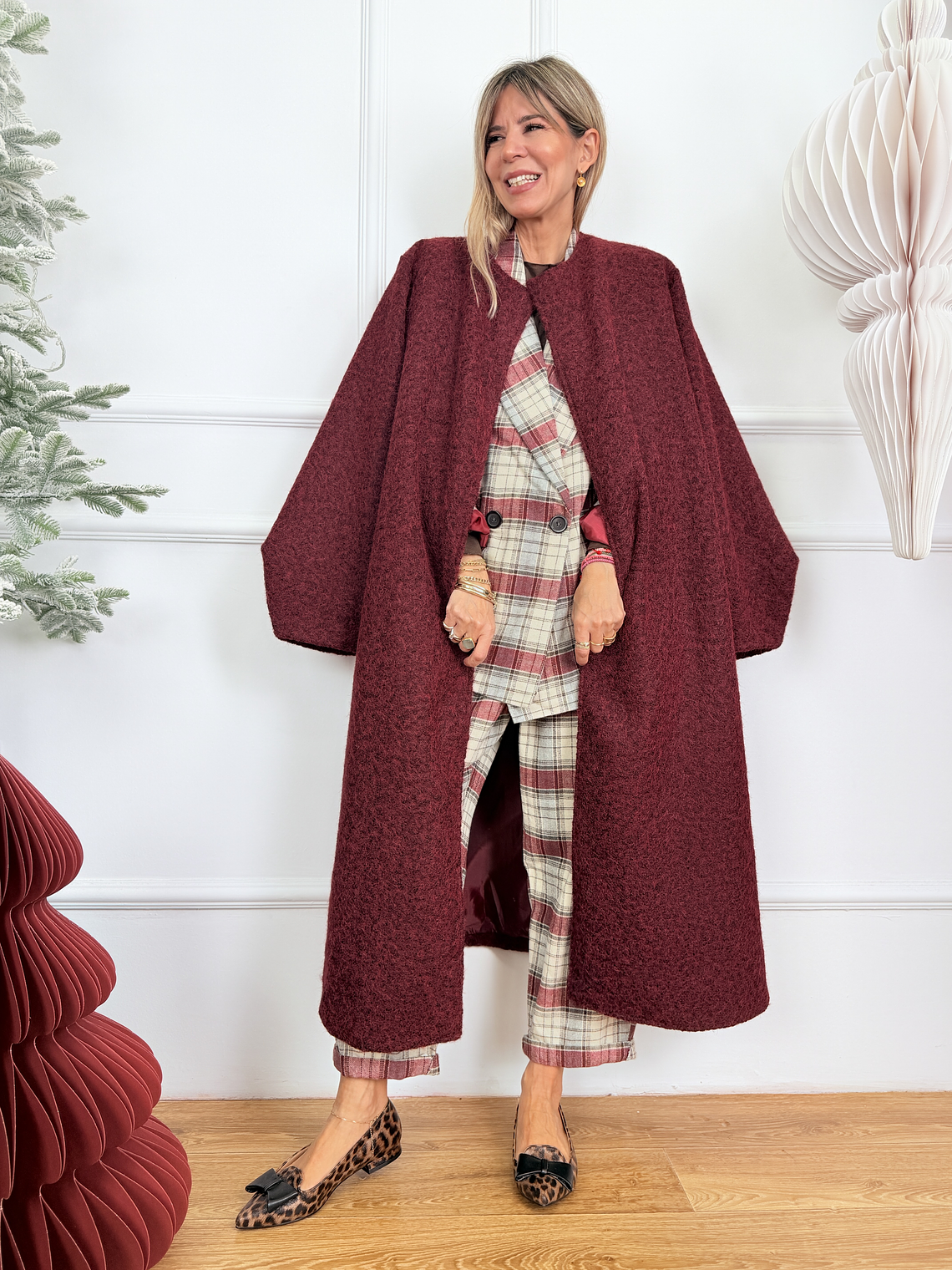 Jaya Coat 31219 Wine 4