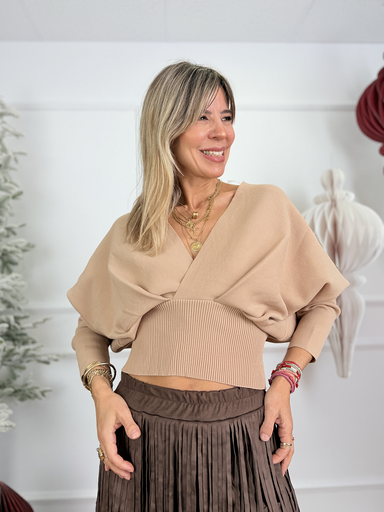 Evelyn Top TP1225 Beige 1