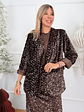 Luz Sequin Blazer 19952 Choco - thumbnail 1
