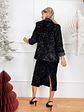 Luz Sequin Blazer 19952 Black - thumbnail 4