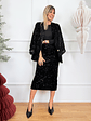Gwyn Sequin Skirt 20019 Black - thumbnail 2