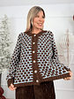 Shyla Cardigan 31935 Brown/Blue - thumbnail 1