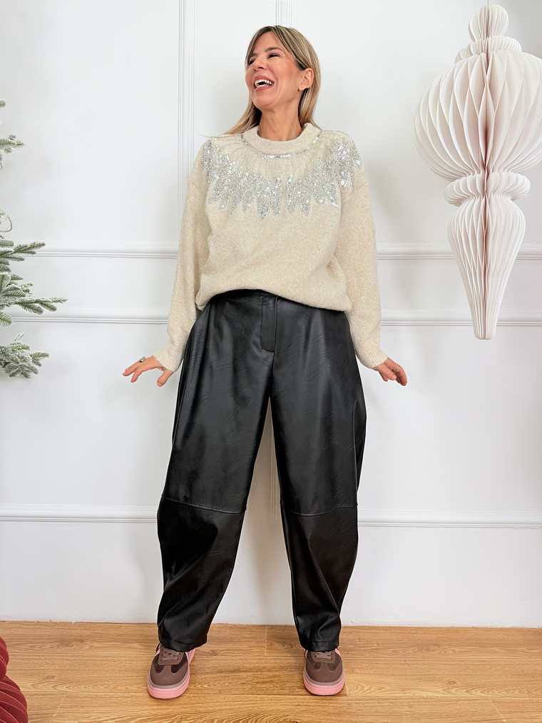 PLUS SIZE Aislinn Pants 6280 Black 2
