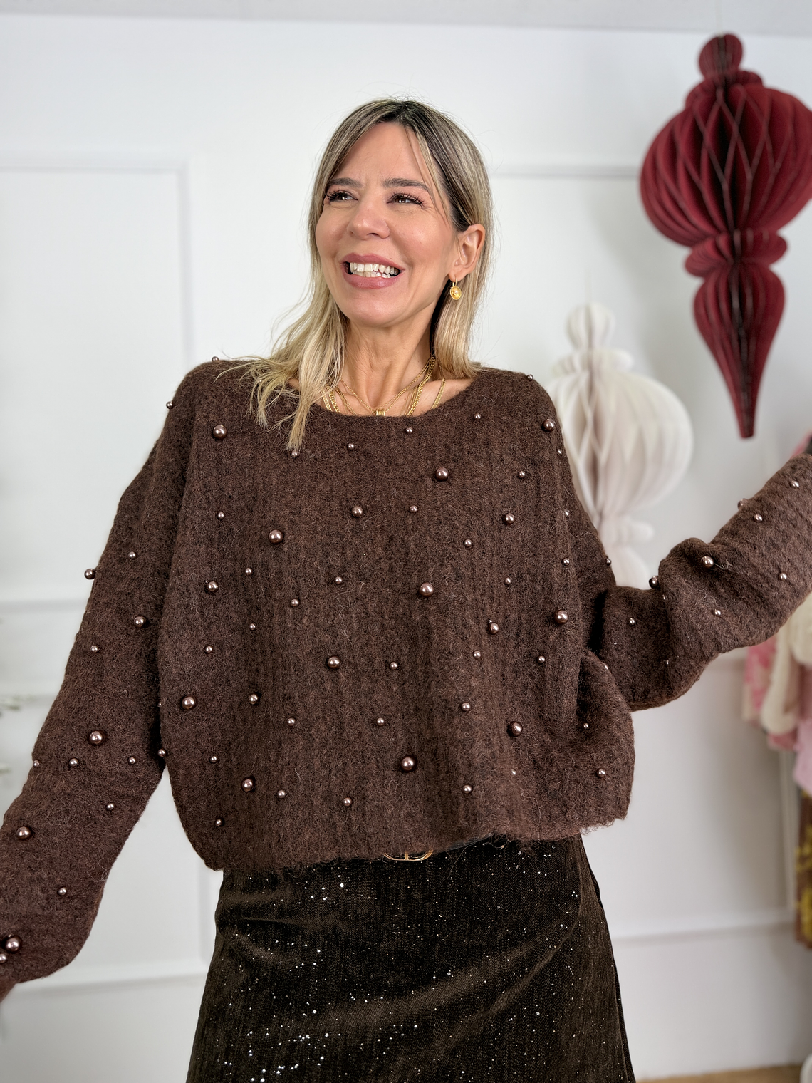 Nour Knit 10080 Choco 1