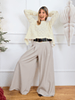 Liam Palazzo Pants 190115 Dust Grey - thumbnail 1