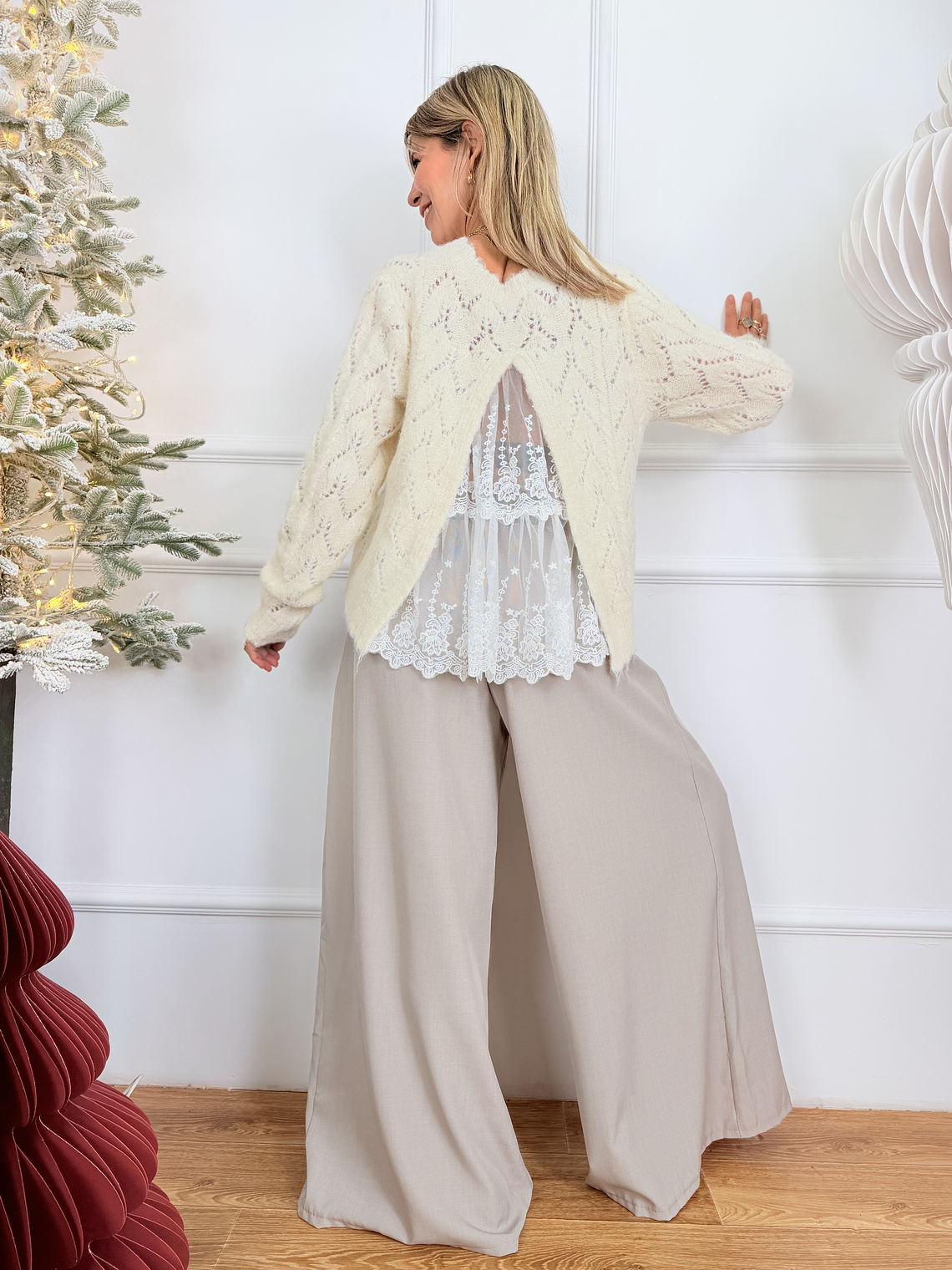 Liam Palazzo Pants 190115 Dust Grey 3