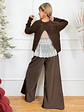 Liam Palazzo Pants 190115 Choco - thumbnail 3