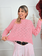 Isis Knit Lace Blouse  10066 Pink  - thumbnail 1
