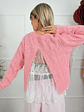 Isis Knit Lace Blouse  10066 Pink  - thumbnail 2
