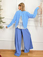 Liam Palazzo Pants 190115 Steel Blue - thumbnail 2