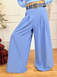 Liam Palazzo Pants 190115 Steel Blue - thumbnail 4
