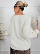El V neck sweater BJ078 Ivory  - thumbnail 2