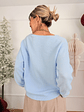 El V neck sweater BJ078 Sky  - thumbnail 2
