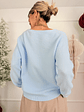 El V neck sweater BJ078 Sky  - thumbnail 3