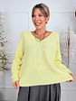El V neck sweater BJ078 Banana - thumbnail 1