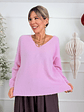 El V neck sweater BJ078 Bombon - thumbnail 1