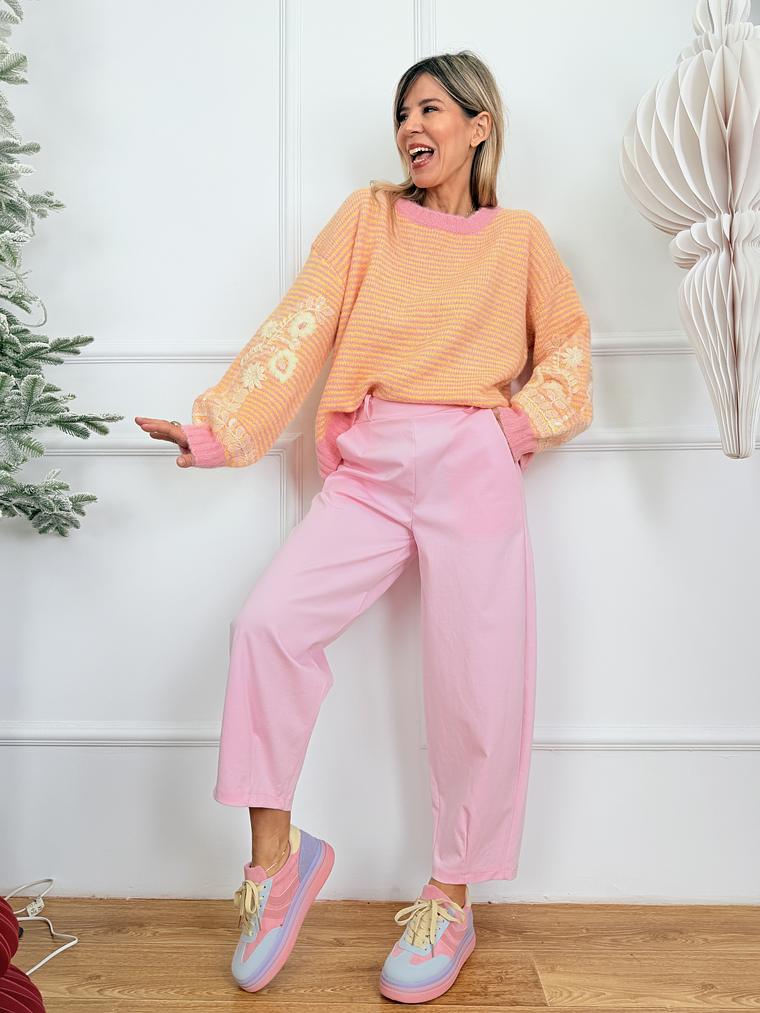 Jack Sweater 8276 Yellow/Pink 3