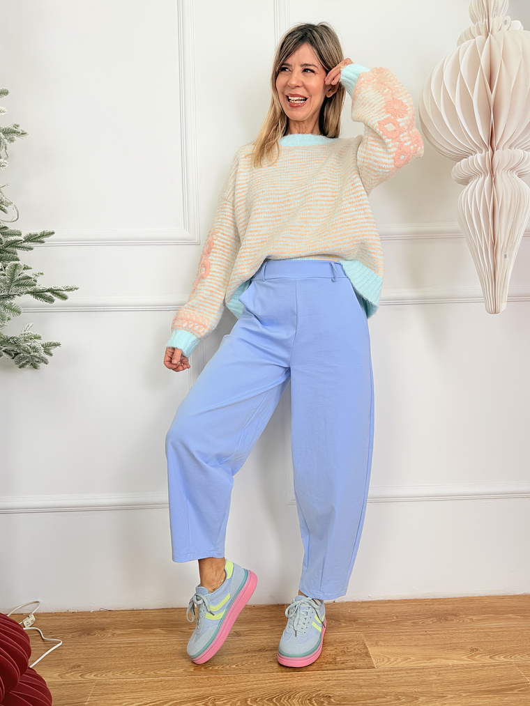 Leon Pants P66846 Icy Blue  2