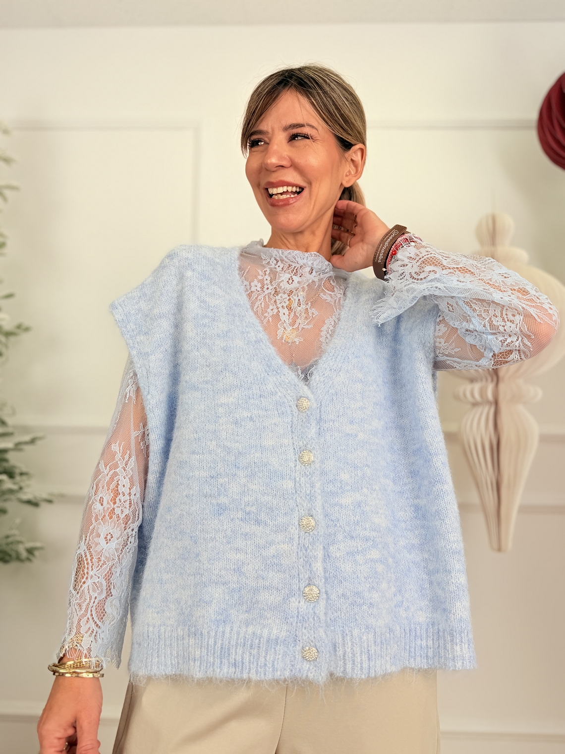 Maha Blouses 8321 Sky  2