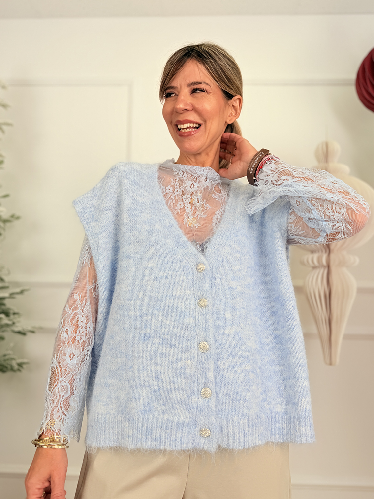 Maha Blouses 8321 Sky  2