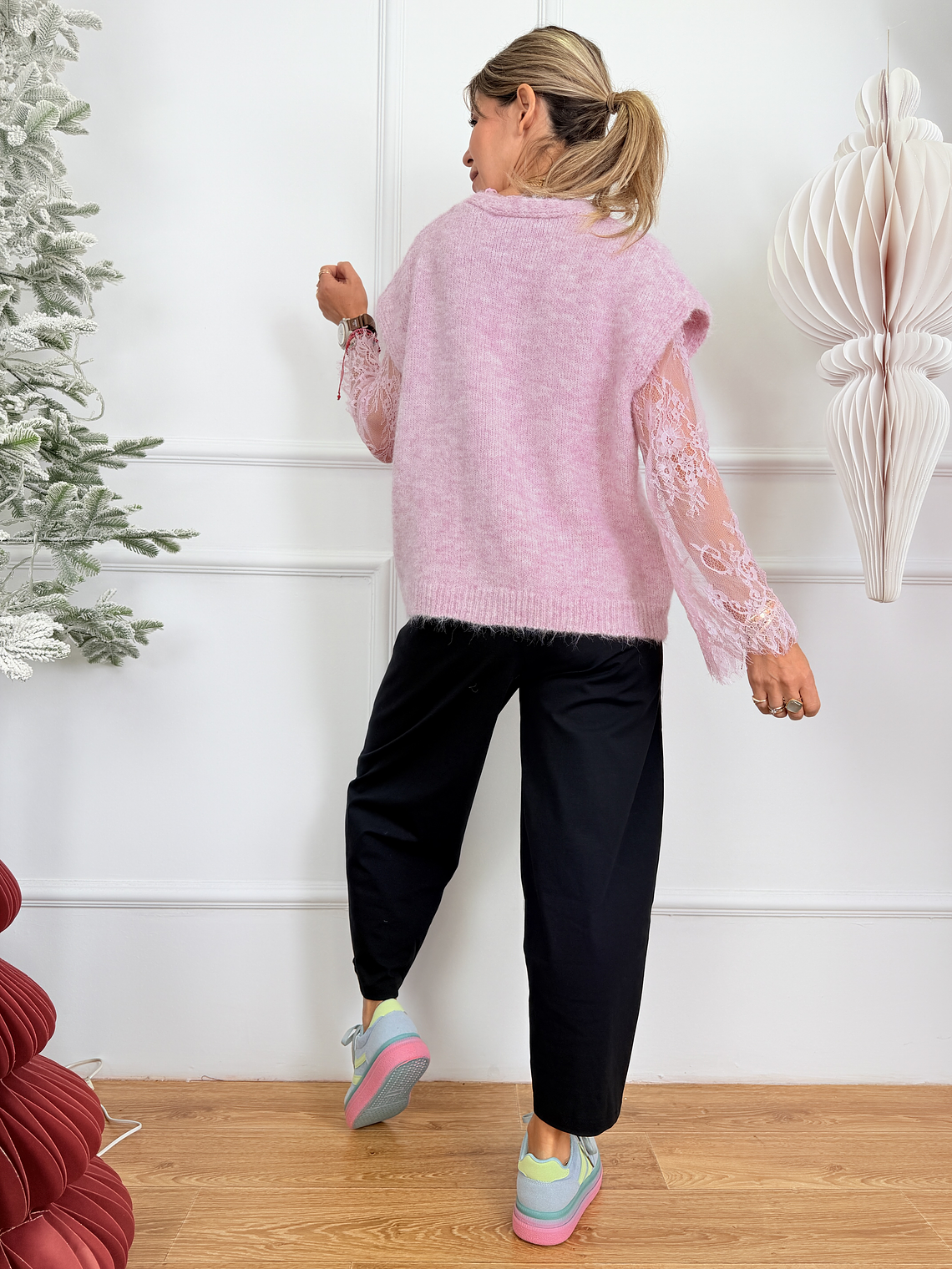 Maha Blouses 8321 Pink  4