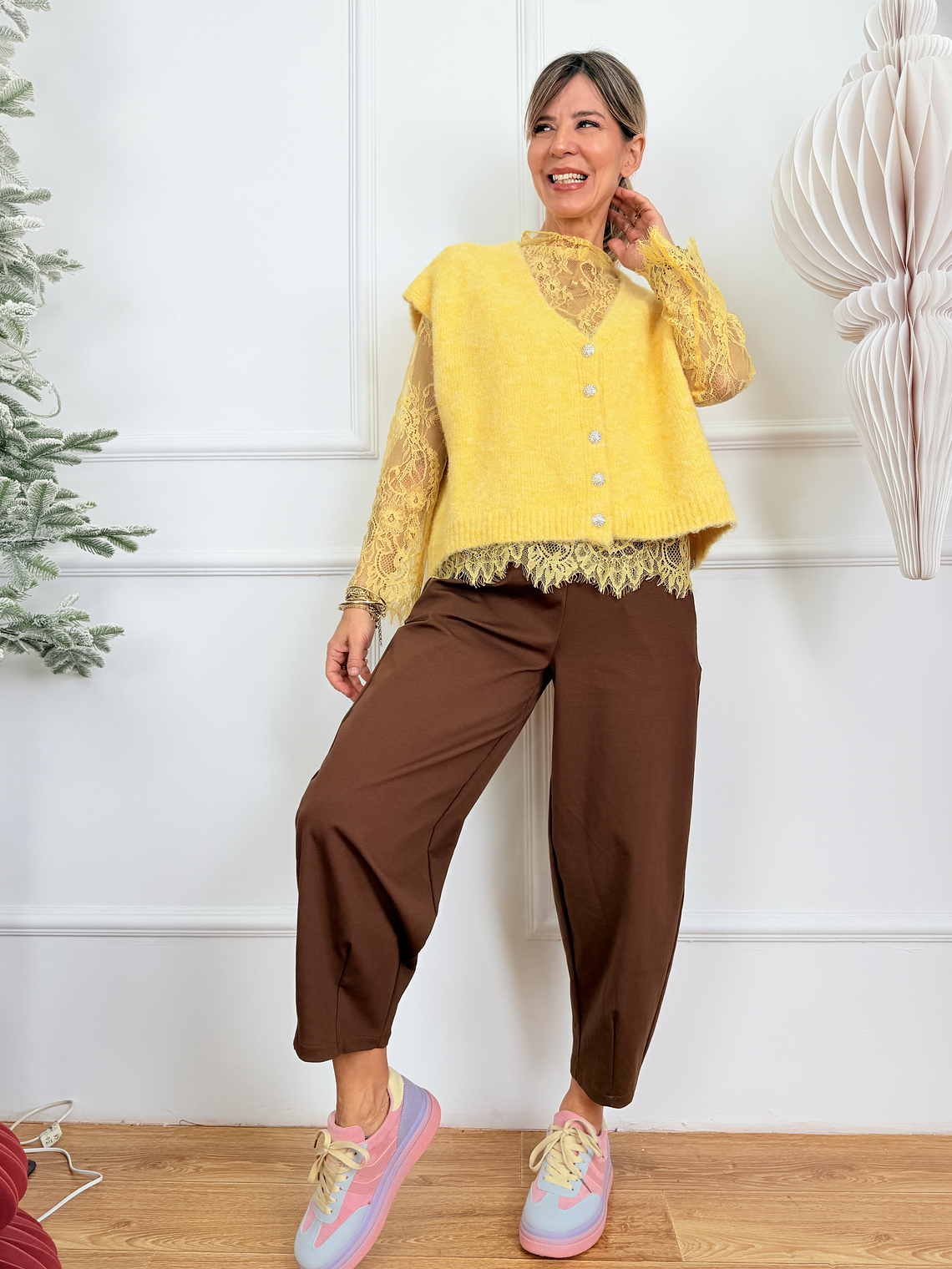 Maha Blouses 8321 Yellow  3